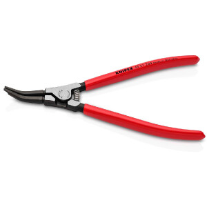 KNIPEX 45 21 200 Montagezange für Sprengringe auf Wellen mit Kunststoff überzogen schwarz atramentiert 220 mm