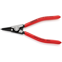 KNIPEX 46 11 A0 SB Sicherungsringzange für Außenringe auf Wellen mit Kunststoff überzogen schwarz atramentiert 140 mm
