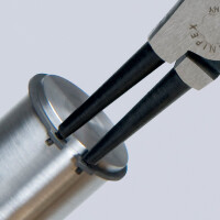 KNIPEX 46 11 A2 Sicherungsringzange für Außenringe auf Wellen mit Kunststoff überzogen schwarz atramentiert 180 mm