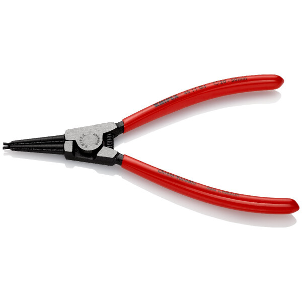 KNIPEX 46 11 G4 Sicherungsringzange für Greifringe auf Wellen mit Kunststoff überzogen schwarz atramentiert 180 mm