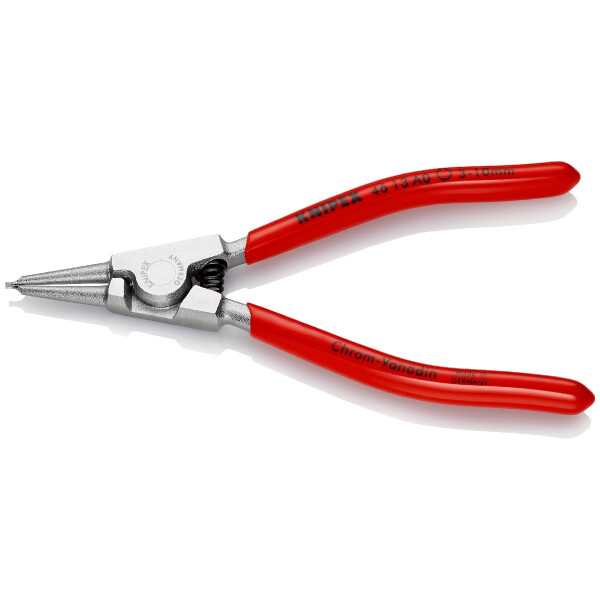 KNIPEX 46 13 A0 Sicherungsringzange für Außenringe auf Wellen mit Kunststoff überzogen verchromt 140 mm