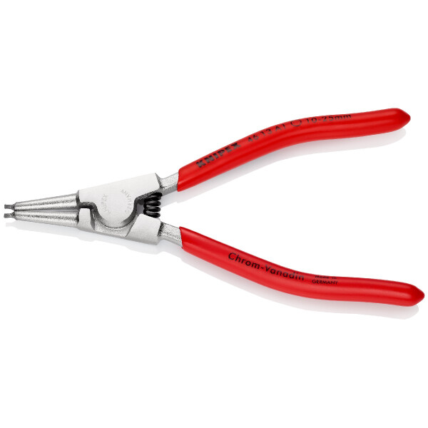 KNIPEX 46 13 A1 Sicherungsringzange für Außenringe auf Wellen mit Kunststoff überzogen verchromt 140 mm