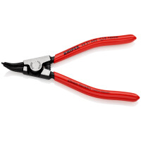 KNIPEX 46 31 A02 Sicherungsringzange für Außenringe auf Wellen 45° gewinkelt mit Kunststoff überzogen schwarz atramentiert 130 mm