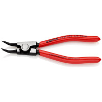 KNIPEX 46 31 A02 Sicherungsringzange für Außenringe auf Wellen 45° gewinkelt mit Kunststoff überzogen schwarz atramentiert 130 mm