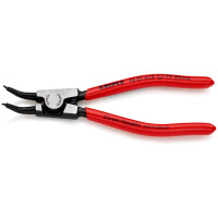KNIPEX 46 31 A12 Sicherungsringzange für Außenringe auf Wellen 45° gewinkelt mit Kunststoff überzogen schwarz atramentiert 130 mm