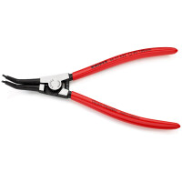 KNIPEX 46 31 A32 Sicherungsringzange für Außenringe auf Wellen 45° gewinkelt mit Kunststoff überzogen schwarz atramentiert 210 mm