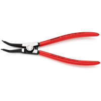 KNIPEX 46 31 A32 Sicherungsringzange für Außenringe auf Wellen 45° gewinkelt mit Kunststoff überzogen schwarz atramentiert 210 mm