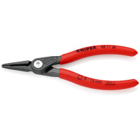 KNIPEX 48 11 J0 Präzisions-Sicherungsringzange für Innenringe in Bohrungen mit rutschhemmendem Kunststoff überzogen grau atramentiert 140 mm
