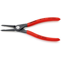KNIPEX 48 11 J2 Präzisions-Sicherungsringzange für Innenringe in Bohrungen mit rutschhemmendem Kunststoff überzogen grau atramentiert 180 mm