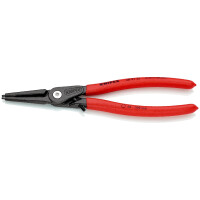 KNIPEX 48 31 J3 Präzisions-Sicherungsringzange für Innenringe in Bohrungen mit Überdehnungsschutz mit rutschhemmendem Kunststoff überzogen grau atramentiert 225 mm
