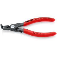 KNIPEX 48 41 J11 Präzisions-Sicherungsringzange für Innenringe in Bohrungen mit rutschhemmendem Kunststoff überzogen grau atramentiert 130 mm