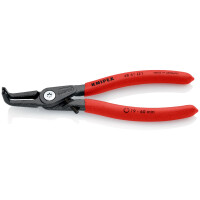 KNIPEX 48 41 J21 Präzisions-Sicherungsringzange für Innenringe in Bohrungen mit rutschhemmendem Kunststoff überzogen grau atramentiert 165 mm