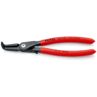 KNIPEX 48 41 J31 Präzisions-Sicherungsringzange für Innenringe in Bohrungen mit rutschhemmendem Kunststoff überzogen grau atramentiert 210 mm