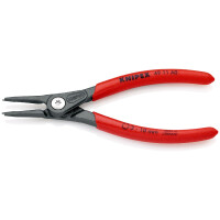 KNIPEX 49 11 A0 SB Präzisions-Sicherungsringzange für Außenringe auf Wellen mit rutschhemmendem Kunststoff überzogen grau atramentiert 140 mm