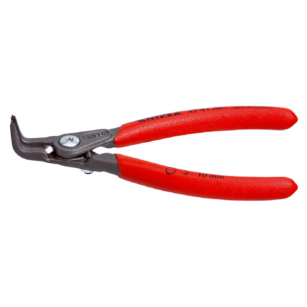 KNIPEX 49 41 A01 Präzisions-Sicherungsringzange für Außenringe auf Wellen mit rutschhemmendem Kunststoff überzogen grau atramentiert 130 mm