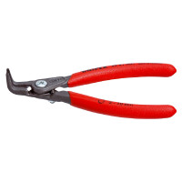 KNIPEX 49 41 A01 Präzisions-Sicherungsringzange für Außenringe auf Wellen mit rutschhemmendem Kunststoff überzogen grau atramentiert 130 mm