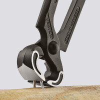 KNIPEX 50 01 225 SB Kneifzange mit Kunststoff überzogen schwarz atramentiert 225 mm