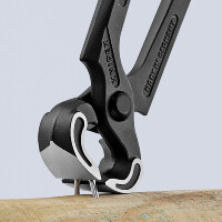 KNIPEX 50 01 225 Kneifzange mit Kunststoff überzogen schwarz atramentiert 225 mm
