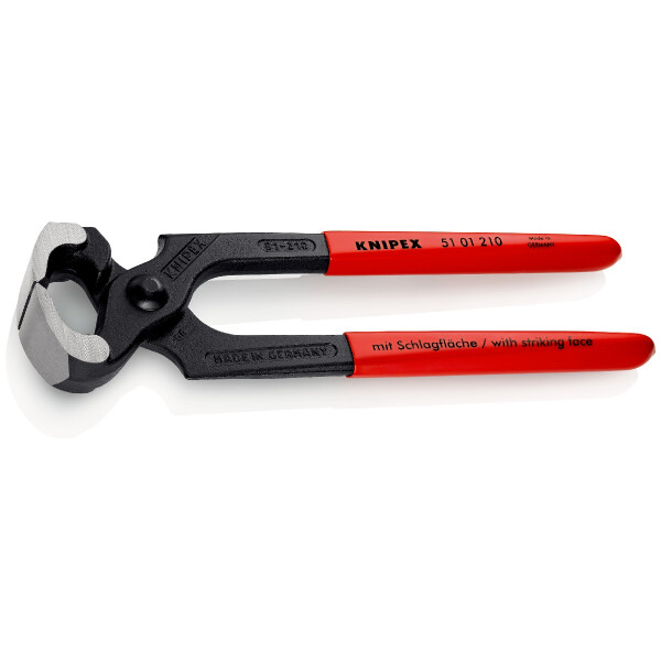 KNIPEX 51 01 210 SB Hammerzange mit Kunststoff überzogen schwarz atramentiert 210 mm