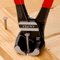 KNIPEX 61 01 200 SB Bolzen-Vornschneider hochübersetzt mit Kunststoff überzogen schwarz atramentiert 200 mm