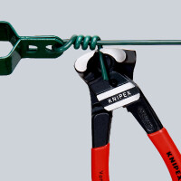 KNIPEX 61 01 200 SB Bolzen-Vornschneider hochübersetzt mit Kunststoff überzogen schwarz atramentiert 200 mm
