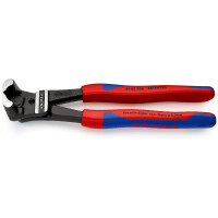 KNIPEX 61 02 200 Bolzen-Vornschneider hochübersetzt mit Kunststoff überzogen schwarz atramentiert 200 mm