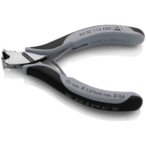 KNIPEX 64 02 115 ESD Elektronik-Vornschneider ESD mit...