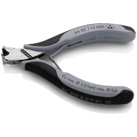 KNIPEX 64 02 115 ESD Elektronik-Vornschneider ESD mit Mehrkomponenten-Hüllen 115 mm