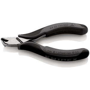 KNIPEX 64 32 120 ESD Elektronik-Vornschneider ESD mit...