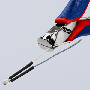 KNIPEX 64 32 120 Elektronik-Vornschneider mit Mehrkomponenten-Hüllen 120 mm