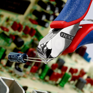 KNIPEX 64 42 115 SB Elektronik-Vornschneider mit Mehrkomponenten-Hüllen 115 mm