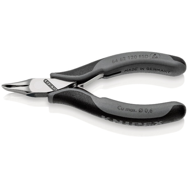 KNIPEX 64 62 120 ESD Elektronik-Vornschneider ESD mit Mehrkomponenten-Hüllen 120 mm