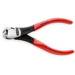 KNIPEX 67 01 140 SB Kraft-Vornschneider mit Kunststoff...