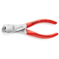 KNIPEX 67 03 140 Kraft-Vornschneider mit Kunststoff überzogen verchromt 145 mm
