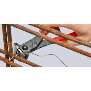 KNIPEX 68 01 160 EAN Vornschneider mit Kunststoff überzogen schwarz atramentiert 160 mm