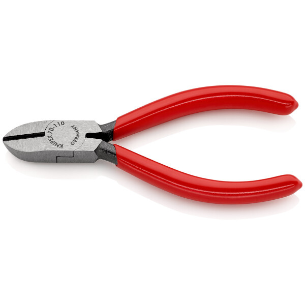 KNIPEX 70 01 110 SB Seitenschneider mit Kunststoff überzogen schwarz atramentiert 110 mm