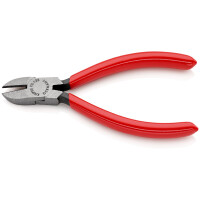KNIPEX 70 01 125 SB Seitenschneider mit Kunststoff überzogen schwarz atramentiert 125 mm