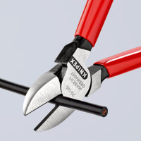 KNIPEX 70 01 140 EAN Seitenschneider mit Kunststoff überzogen schwarz atramentiert 140 mm