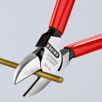 KNIPEX 70 01 140 SB Seitenschneider mit Kunststoff überzogen schwarz atramentiert 140 mm