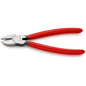 KNIPEX 70 01 180 Seitenschneider mit Kunststoff überzogen schwarz atramentiert 180 mm