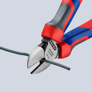 KNIPEX 70 02 160 SB Seitenschneider mit Comfort-Griffen schwarz atramentiert 160 mm