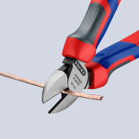 KNIPEX 70 02 160 SB Seitenschneider mit Comfort-Griffen schwarz atramentiert 160 mm