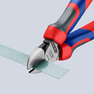 KNIPEX 70 02 160 Seitenschneider mit Comfort-Griffen schwarz atramentiert 160 mm