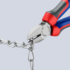KNIPEX 70 02 180 SB Seitenschneider mit Comfort-Griffen schwarz atramentiert 180 mm