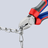 KNIPEX 70 02 180 Seitenschneider mit Comfort-Griffen schwarz atramentiert 180 mm