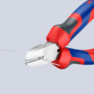 KNIPEX 70 05 125 Seitenschneider mit Comfort-Griffen verchromt 125 mm