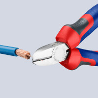 KNIPEX 70 05 125 Seitenschneider mit Comfort-Griffen verchromt 125 mm