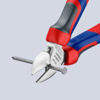 KNIPEX 70 05 160 SB Seitenschneider mit Comfort-Griffen verchromt 160 mm