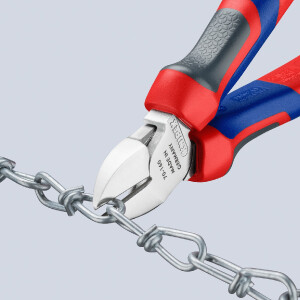 KNIPEX 70 05 160 Seitenschneider mit Comfort-Griffen verchromt 160 mm