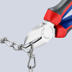 KNIPEX 70 05 180 SB Seitenschneider mit Comfort-Griffen verchromt 180 mm